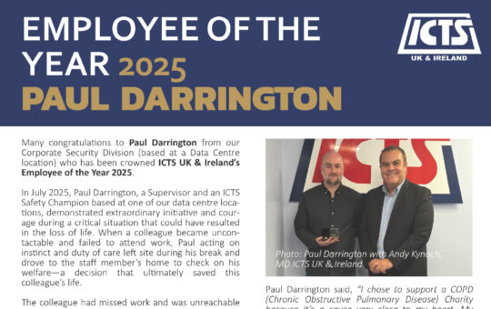 ICTS UK & Ireland Employee of the Year 2025